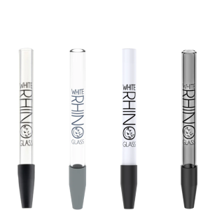 White Rhino Dab Straw – 5" with Silicone Cap