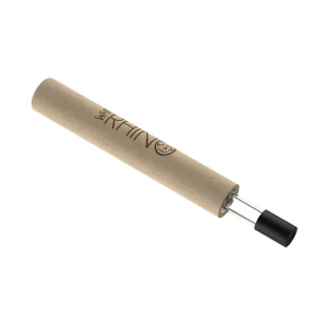 White Rhino Pyrex Tobacco Straw – 5" with Silicone Cap